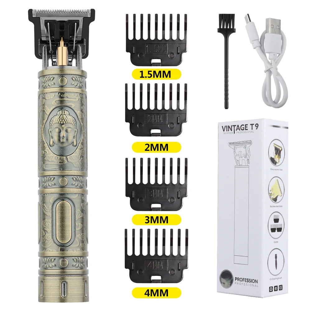 Retro T9 Hair Trimmer – Precision Grooming for a Clean Look