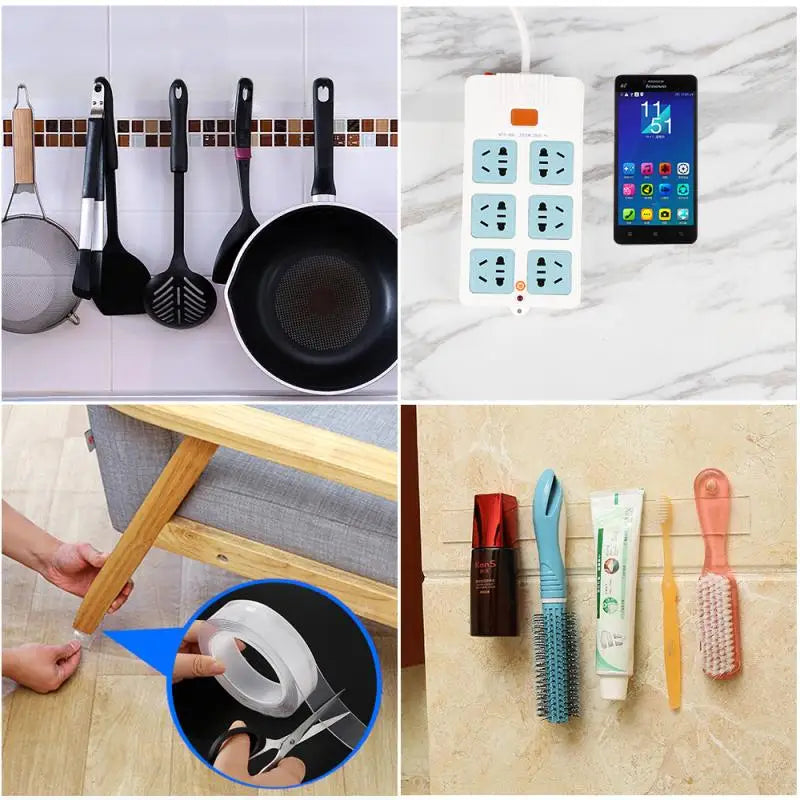Reusable Nano Grip Tape – Strong Hold Without Nails
