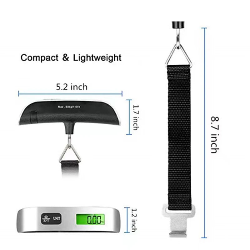 Portable Digital Luggage Scale – Avoid Overweight Baggage Fees