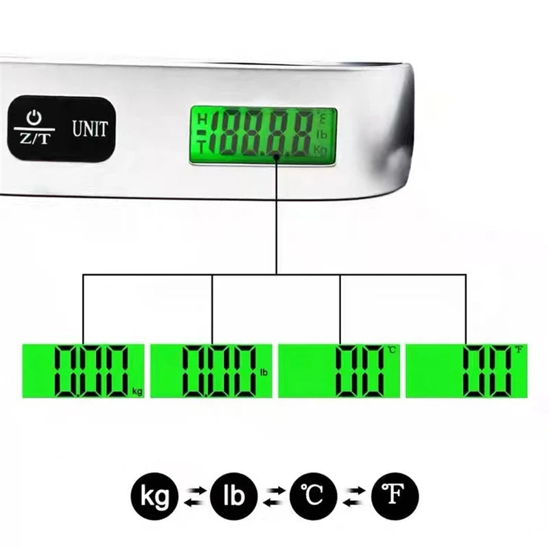 Portable Digital Luggage Scale – Avoid Overweight Baggage Fees
