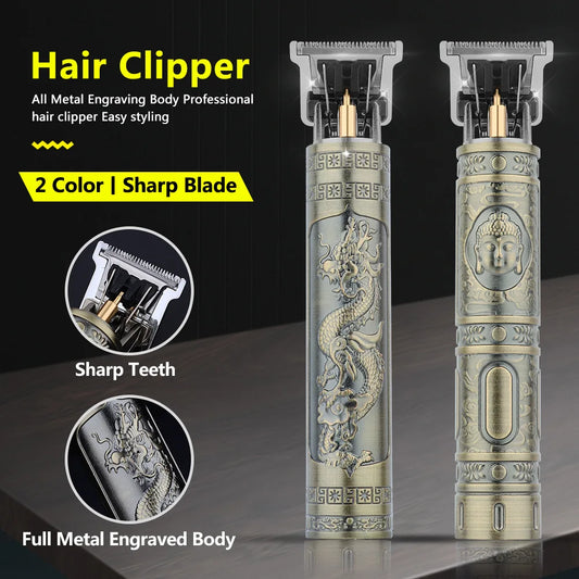 Retro T9 Hair Trimmer – Precision Grooming for a Clean Look