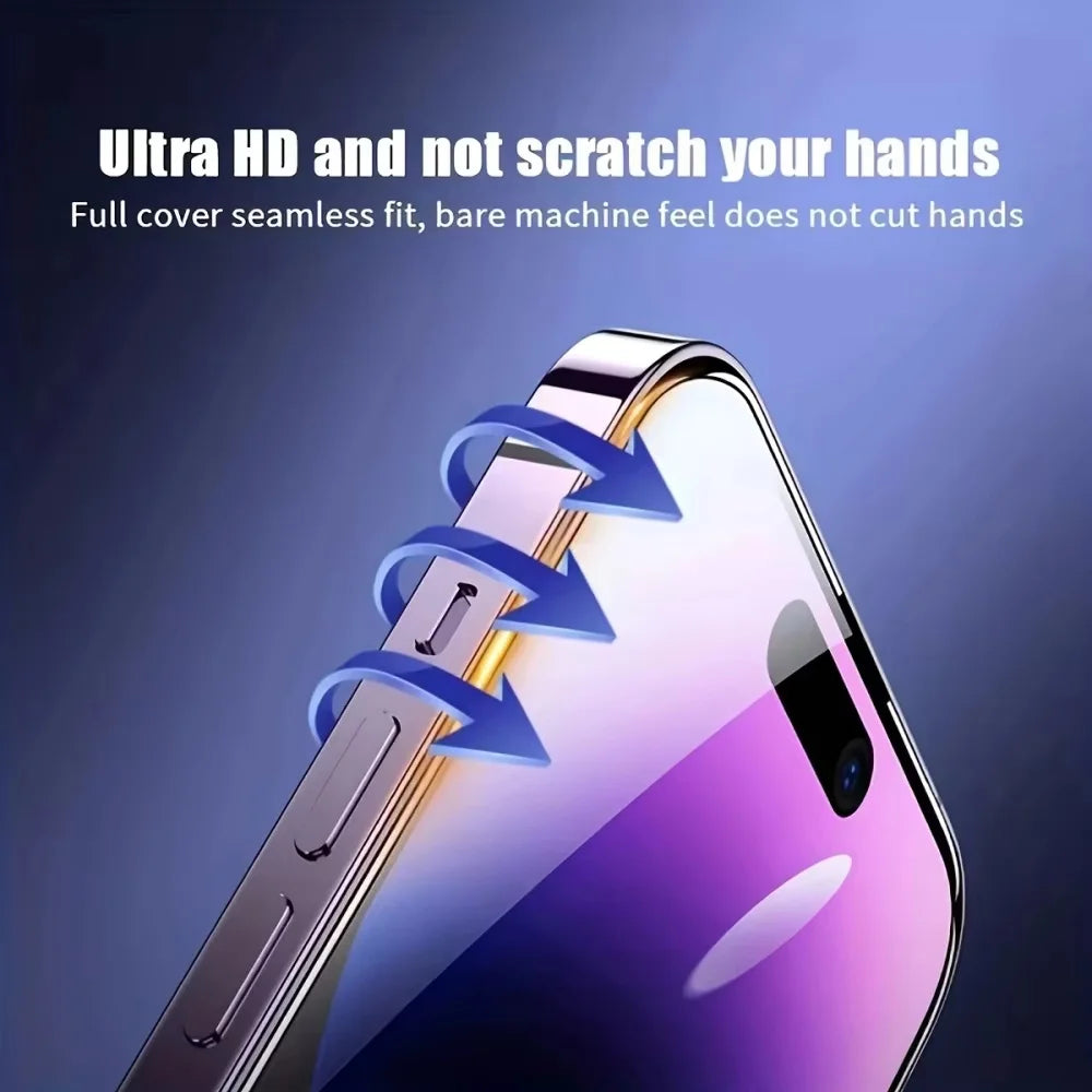 5-Pack HD Screen Protector – Easy Install & Full Protection for iPhone 17 Pro Max 16 13 11 15 14 16e 12 Mini