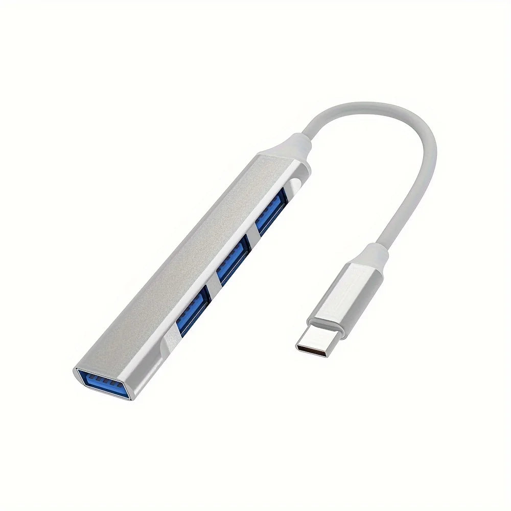 4-in-1 USB-C Hub Adapter – Expand Your Laptop Ports Instantly