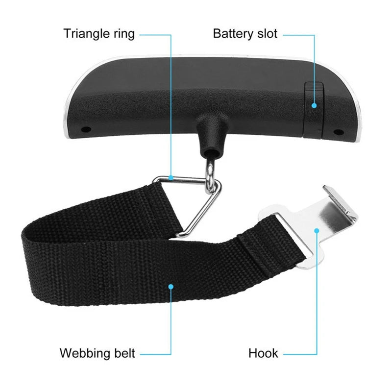Portable Digital Luggage Scale – Avoid Overweight Baggage Fees
