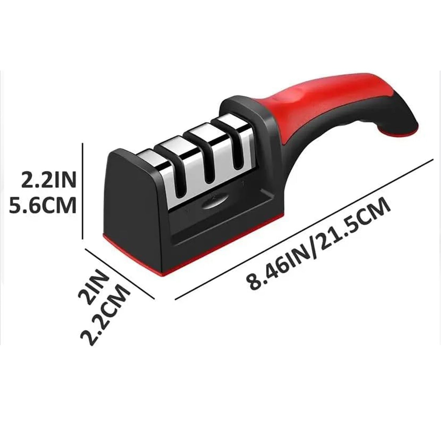 3-Stage Knife Sharpener – Restore Razor Sharp Blades in Seconds