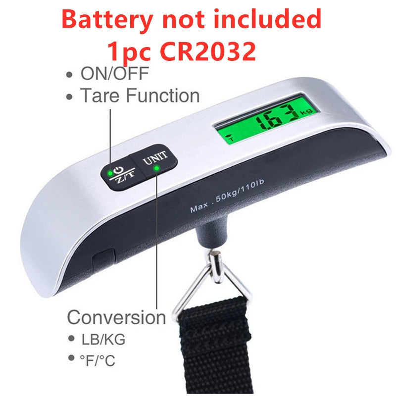 Portable Digital Luggage Scale – Avoid Overweight Baggage Fees
