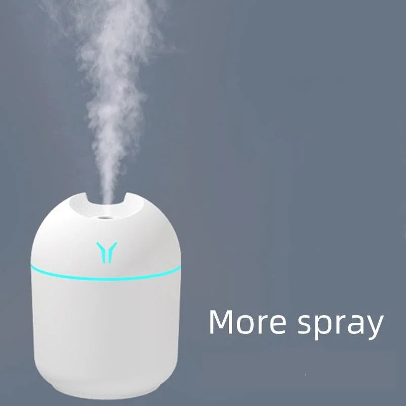 Mini USB Humidifier & Aroma Diffuser – Relaxing Mist with LED Glow