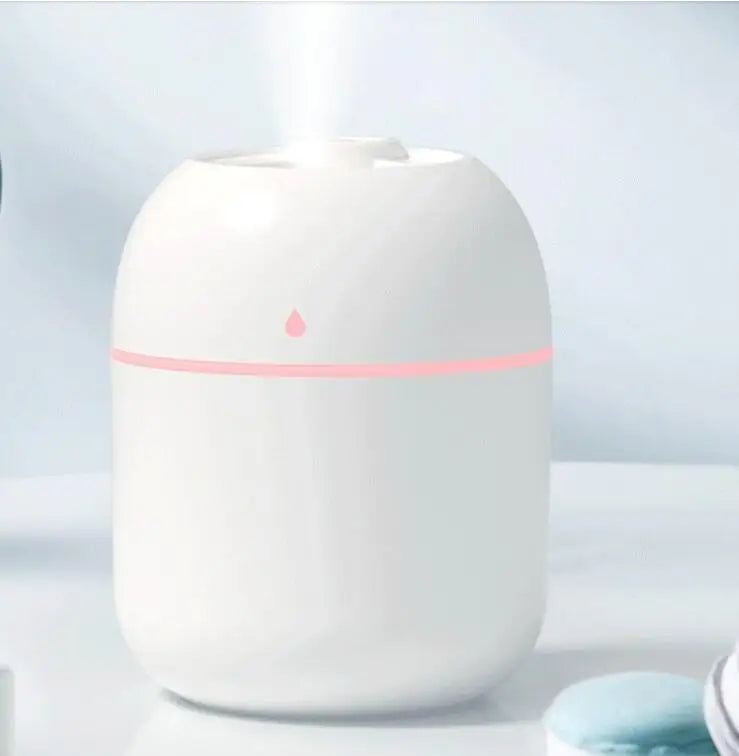 Mini USB Humidifier & Aroma Diffuser – Relaxing Mist with LED Glow